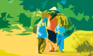 Mẹ, mùa thu và phố